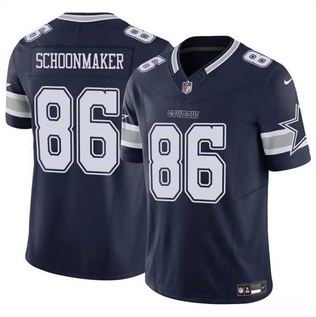 Men & Women & Youth Dallas Cowboys #86 Luke Schoonmaker Navy 2023 F.U.S.E Vapor Untouchable Limited Stitched Jersey